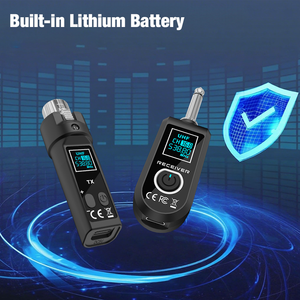 Hệ thống micro không dây chuyên nghiệp, kết nối XLR sang bộ phát và thu kép 6.35mm, chuyển đổi từ có dây sang không dây cho buổi hòa nhạc - Product Image 4