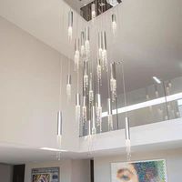 Lustre de luxe en pierre de cristal verte de grande taille pour hall, loft, escalier, projet personnalisé, lustre moderne suspendu au plafond à LED