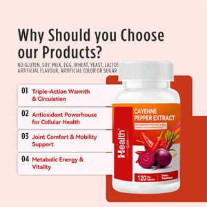 Cápsulas de Pimienta de Cayena Orgánica 400mg, Alto Contenido de Capsaicina, 90 Cápsulas Vegetales, Estimulan el Metabolismo y el Control de Peso - Product Image 5