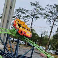 Manège de parc d'attractions personnalisable, super roller coaster rotatif, haute qualité, pour usage familial et commercial en extérieur, adapté à tous les âges, grande capacité