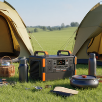 Station d'alimentation portable en stock aux États-Unis et dans l'UE, 5000w 3600W 2500W 1200W, générateur solaire de camping en plein air avec panneau solaire de 200W