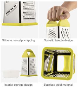 Râpe à fromage en acier inoxydable avec poignée, facile à nettoyer, pour julienne et tranche, personnalisable - Product Image 3
