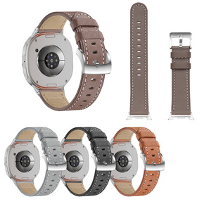 Bracelet de <span class=keywords><strong>montre</strong></span> en cuir PU double couleur pour <span class=keywords><strong>Samsung</strong></span> <span class=keywords><strong>Watch</strong></span> 8 Classic, compatible avec <span class=keywords><strong>Samsung</strong></span> <span class=keywords><strong>Galaxy</strong></span> <span class=keywords><strong>Watch</strong></span> <span class=keywords><strong>4</strong></span> 5 6 7 - Product Image 1