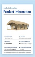 Tente de glamping de luxe pour l'hôtellerie, maison conteneur extensible, PVC imperméable pour hôtel préfabriqué