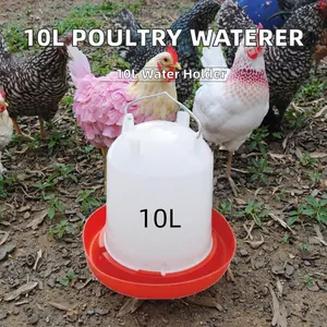 Mangeoire à volaille en plastique vierge durable avec conception anti-fuite, abreuvoir en plastique pour l'alimentation et l'abreuvement des poulets de ferme - Product Image 3