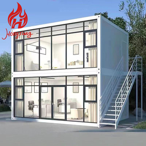 Casa Contenedor Prefabricada Modular de 20 Pies, Plegable, Desmontable, con Paneles Sándwich, <span class=keywords><strong>Edificio</strong></span> de <span class=keywords><strong>Oficinas</strong></span> <span class=keywords><strong>en</strong></span> <span class=keywords><strong>Venta</strong></span>, Campamento de Ingeniería - Product Image 2