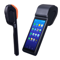 Terminal POS Portátil Inteligente Android de 5.5 Pulgadas con Escáner de Códigos de Barras NFC QR e Impresora Térmica de 58 mm para Restaurantes