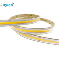 Fabricant étanche DC 12V 15W 528 puces silicone de haute qualité extrusion blanc COB LED bande IP67 IP68 COB LED bande lumineuse