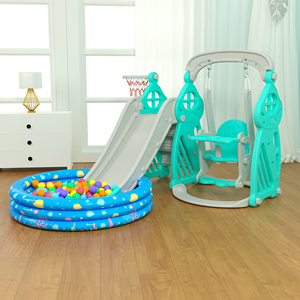 ชุดของเล่นพลาสติก Lldpe สำหรับ<span class=keywords><strong>เด็ก</strong></span>แบบ3-in-1พร้อมสไลด์และชิงช้าสำหรับโรงเรียนอนุบาลและสวนดีไซน์ใหม่ - Product Image 2