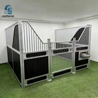 Box de boxage pour chevaux Weisien VSN-A, style européen de luxe, structure en acier thermolaqué durable, certifié ISO et CE, 5 ans et plus.