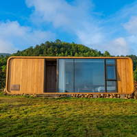 Maisonnette de luxe modulaire préfabriquée pour jardin, type capsule, 10x12, pour resort en plein air, certifiée CE
