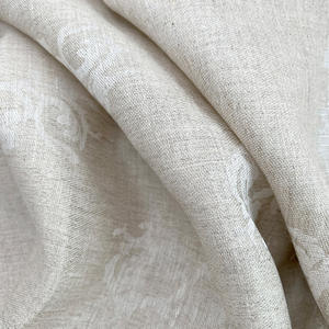 Français importé pluie rosée lin Jacquard forme abstraite motif haut pantalon respirant absorbant la sueur Anti-pilule éponge tissu Stock - Product Image 2