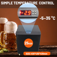 Refroidisseur portable de 200 L à circulation d'air, 1 CV, 2 CV, 1/2 CV, pour fermentateur, éthylène glycol, machine de brassage de bière à domicile