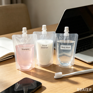 Custom Outer <b>Pack</b> Multi Purpose 70ml Travel Spout Pouch Compact Custom <b>Bag</b> For Personal Care Liquid Separate <b>Pack</b> - Product Image 1