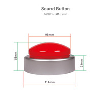 Nouvelle Lampe de Chevet Portable 2026 à Bouton Sonore, Veilleuse Dimmable et Alarme Stroboscopique pour Ambiance de Fête et Festival, Alimentée par Batterie