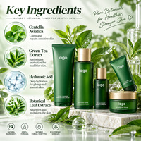 Coffret Cadeau Personnalisé en Usine, Soin de la Peau à l'Extrait de Thé Vert, Hydrate, Répare et Nourrit la Peau, Prix Avantageux