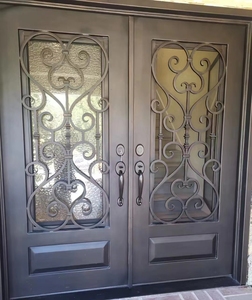 Porte <span class=keywords><strong>in</strong></span> ferro battuto porte esterne <span class=keywords><strong>in</strong></span> acciaio di sicurezza - Product Image 6