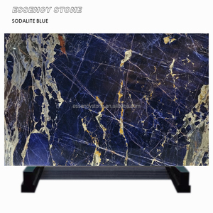 لوح كبير من الحجر الأزرق من سوداليتي ، لوح حجري أزرق فاخر ، جرانيت رخام أزرق غامق ، حجر برازيلي أزرق فاخر - Product Image 1