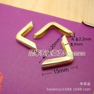 C103 Metal Corner Protector Gold Iron 15mm <b>Square</b> Durable For Photo Album <b>Notebook</b> Edge Protection - Product Image 4