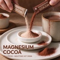 Mélange de boisson au cacao et au magnésium en sachet, OEM ODM, marque privée, vente en gros, haute qualité, stock disponible, pour le sommeil quotidien des femmes