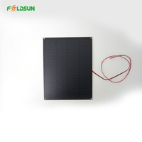 Panneau solaire PERC PET Foldsun personnalisé pour caméra de sécurité, haute efficacité 22,4 %, non standard 18 V 3,5 W pour module d'alimentation