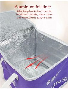 <b>Hot</b> Sale Insulated Cooler Bag Zipper Cooler Bag Thermal Bag with logo Custom - Product Image 2