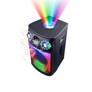 Bubble <b>Speaker</b> Outdoor Karaoke <b>Bluetooth</b> Subwoofer With Casters Colorful <b>Led</b> Lights Party Sound System - Product Image 1