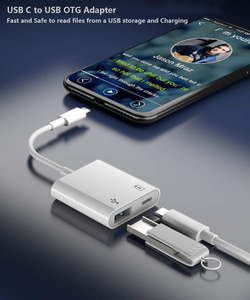 USB <b>C</b> OTG Adapter with Power, 2 in 1 USB <b>C</b> to USB Female with 60W PD Charging Adapter Compatible with iPhone 15/15Pro, - Product Image 2