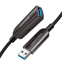 Cable de Extensión USB 3.0 de Fibra Óptica de Alta Velocidad de 5M 10M 20M 30M, Macho a Hembra, para Computadora