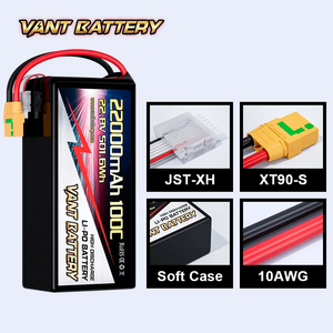 Vant 6S HV 22,8 V FPV-Batterie 22000mAh 22,8 V 100C 6S Llipo-Drohnen batterie für FPV-Rahmen 7/10/15 Zoll Fpv/Drohnen-Batterie - Product Image 3