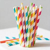 Pailles en papier kraft brun naturel jetables écologiques multi-usages pour boissons chaudes