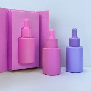 Botella de Vidrio Vacía Personalizada de 30 ml, de Lujo, con Gotero, Cilindro Esmerilado, Envase Cosmético, Botella Plana para Suero y Aceite - Product Image 5