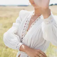 Großhandel Frauen Spitze Langes Kleid Weiß Bikini Beach wear Sexy Beach Knitted Cover Up