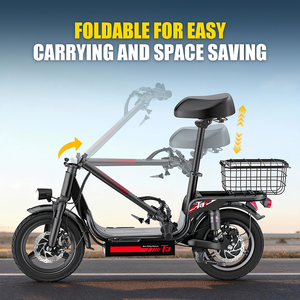 Factory Price for s 14+ Cargo Electric Scooter Seat 28km Range 150kg Load 32km/h Speed Foldable Waterproof Lithium Battery Disc - Product Image 2