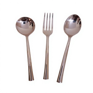 Juego de Cubiertos Minimalistas Sostenibles de Acero Inoxidable, Acabado Espejo, Aptos para Lavavajillas, para Bodas y Cenas - Product Image 2