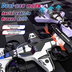 Drone télécommandé 2,4 GHz 4 canaux 2-en-1 : Voiture volante et drone RC, voiture de drift RC, avion volant – Jouets pour enfants - Product Image 6