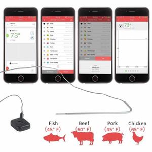 <span class=keywords><strong>Thermomètre</strong></span> numérique intelligent pour <span class=keywords><strong>Barbecue</strong></span>, pour BBQ d'extérieur, viande, <span class=keywords><strong>sans</strong></span> <span class=keywords><strong>fil</strong></span>, contrôle à distance, pour four, aliments - Product Image 3