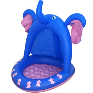 MH872 Piscine <span class=keywords><strong>pour</strong></span> Enfants Été <span class=keywords><strong>Soleil</strong></span> Ombrage Fond en Mousse <span class=keywords><strong>Coussin</strong></span> d'Eau Piscine <span class=keywords><strong>de</strong></span> Sable Gonflable Éléphant Fontaine Gonflable - Product Image 3