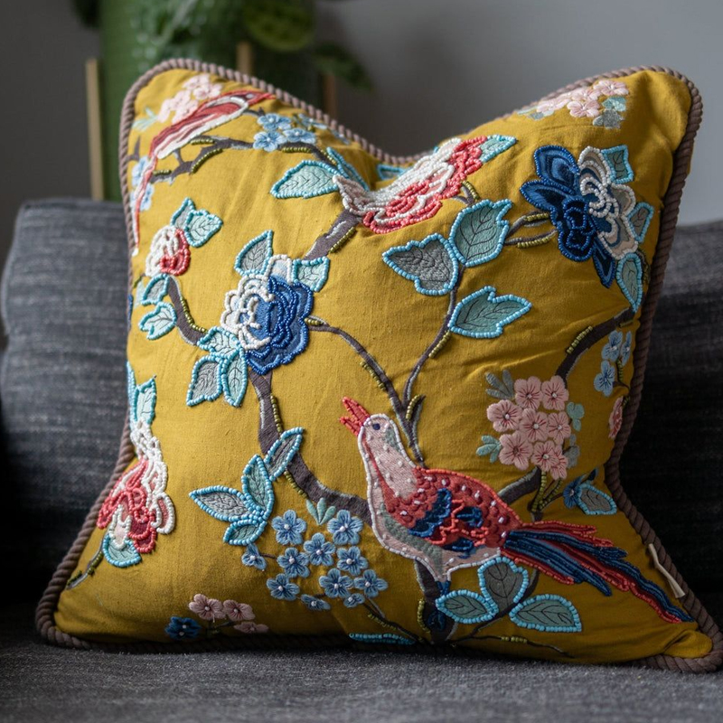 Embroidery Butterfly Cushions Elegant Home Decor