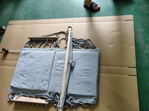 Sedia a dondolo per campeggio all'aperto <span class=keywords><strong>con</strong></span> bracciolo in legno, - Product Image 6
