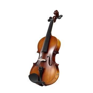Kit de iniciación de violín eléctrico para principiantes, madera sólida de abeto para estudiante, con carcasa negra, colofonia de arco y reposabrazos de hombro, de buena calidad, venta al por mayor - Product Image 1