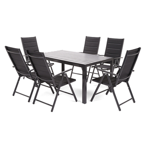 Outdoor Garden 6 Seat Patio <b>Bistro</b> Furniture <b>Table</b> and Chairs Sets - Product Image 2