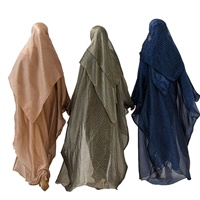 Nouvelles Abayas Islamiques de Dubaï, Ensemble 2 pièces Élégant avec Strass Brillants pour l'Aïd, Kimono d'été Ouvert, Robe Musulmane pour Femme avec Hijab