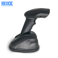 Lecteur de codes-barres portable pour scanner Lecteur de codes QR sans fil 1D pour supermarché Lecteur de codes-barres à faible coût