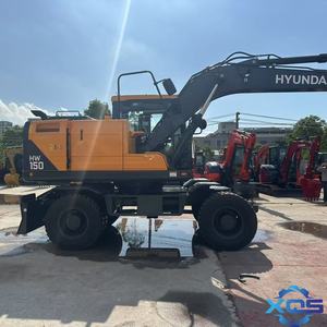 Оригинальный Hyundai HW150 колесный экскаватор Second Hyundai 60 150 210 б/у колесный экскаватор Землеройная техника колесный погрузчик - Product Image 1