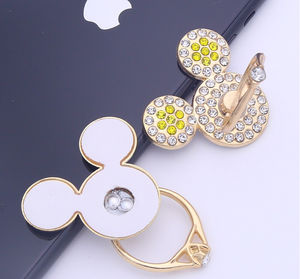 Porte-<span class=keywords><strong>anneau</strong></span> de téléphone portable Mickey, boucle d'<span class=keywords><strong>anneau</strong></span> en métal complet Nouvelle arrivée Anti-chute Téléphone portable Mickey Head Creative Holder - Product Image 2