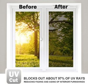 <span class=keywords><strong>Film</strong></span> pour <span class=keywords><strong>fenêtre</strong></span> WPCTEV, miroir unidirectionnel, teinte PVC vinyle, confidentialité diurne, statique, non adhésif, décoratif, contrôle de la chaleur, anti-UV, revêtement - Product Image 5