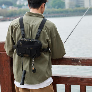 Sac à dos de pêche multifonctionnel léger en nylon pour hommes et femmes, sac de poitrine pour sports de plein air, camping, pêche à la mouche - Product Image 1