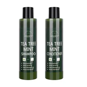 טבעי אורגני מזין תה עץ אנטי גירוד קשקשים שיער טיפול שמפו ומרכך