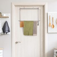 Étagère en fer amovible à suspendre sur la porte, organisateur pliable, antirouille, pour la salle de bain, les épices, les aliments et les vêtements